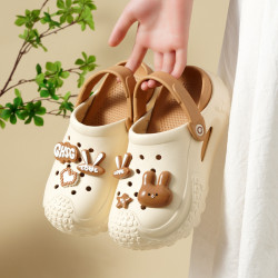 2025年新款洞洞鞋女夏季外穿軟底包頭涼拖鞋防滑厚底增高防臭涼鞋