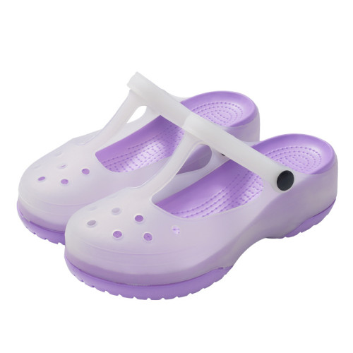 新款護士洞洞鞋女孕婦包頭涼鞋夏防滑厚底果凍沙灘鞋外穿軟底拖鞋 新款護士洞洞鞋女孕婦包頭涼鞋夏防滑厚底果凍沙灘鞋外穿軟底拖鞋