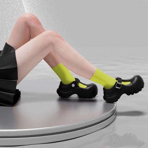 機甲瑪麗洞洞鞋女厚底夏季學生小香風涼鞋增高百搭戶外沙灘鞋外穿 機甲瑪麗洞洞鞋女厚底夏季學生小香風涼鞋增高百搭戶外沙灘鞋外穿