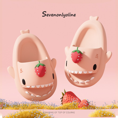 兒童春夏季可愛小草莓鯊魚拖鞋男女童卡通EVA寶寶涼拖鞋 兒童春夏季可愛小草莓鯊魚拖鞋男女童卡通EVA寶寶涼拖鞋