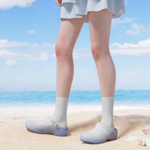 新款夏季女士果凍款涼鞋戶外舒適厚底潮流時尚包頭沙灘洞洞鞋 新款夏季女士果凍款涼鞋戶外舒適厚底潮流時尚包頭沙灘洞洞鞋