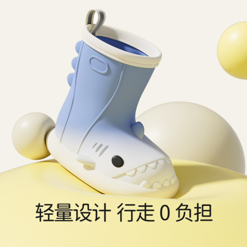 多巴胺漸變新款男女童鯊魚防水雨鞋上學外穿卡通爆款兒童寶寶雨靴 多巴胺漸變新款男女童鯊魚防水雨鞋上學外穿卡通爆款兒童寶寶雨靴