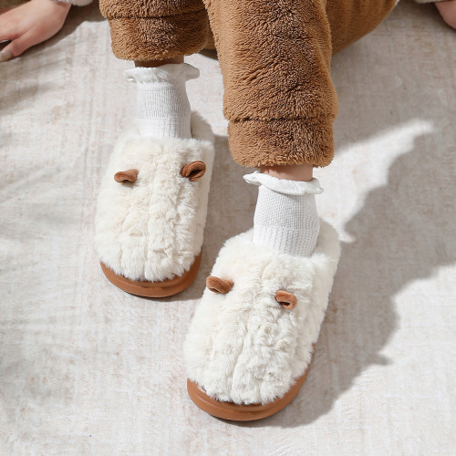 卡通棉拖鞋女冬季居家室內包頭情侶家用保暖防滑毛絨棉拖男 卡通棉拖鞋女冬季居家室內包頭情侶家用保暖防滑毛絨棉拖男