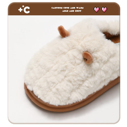 卡通棉拖鞋女冬季居家室內包頭情侶家用保暖防滑毛絨棉拖男 卡通棉拖鞋女冬季居家室內包頭情侶家用保暖防滑毛絨棉拖男