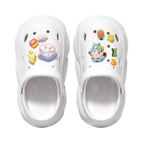 夏季新款女士洞洞鞋厚底增高可拆卸雙色外穿軟底可愛卡通沙灘涼鞋 夏季新款女士洞洞鞋厚底增高可拆卸雙色外穿軟底可愛卡通沙灘涼鞋