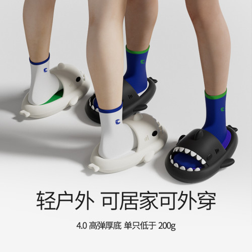 三代鴛鴦鯊魚情侶拖鞋男士夏踩屎感居家用防滑外穿沙灘涼拖女外穿 三代鴛鴦鯊魚情侶拖鞋男士夏踩屎感居家用防滑外穿沙灘涼拖女外穿