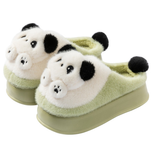 高跟厚底熊貓棉拖鞋女士秋冬季22024新款外穿毛絨保暖可愛棉拖女 高跟厚底熊貓棉拖鞋女士秋冬季22024新款外穿毛絨保暖可愛棉拖女