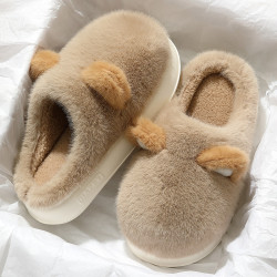 軟底棉拖鞋男家居室內防滑毛絨保暖情侶家用秋冬季毛毛拖鞋女