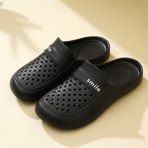 夏季涼拖鞋EVA女包頭系帶外穿縷空沙灘鞋洞洞鞋甜美平底拖鞋 夏季涼拖鞋EVA女包頭系帶外穿縷空沙灘鞋洞洞鞋甜美平底拖鞋