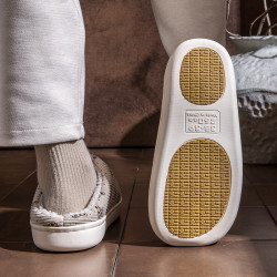 中老年人家用棉拖鞋男秋冬季室內家居保暖孕婦專用防滑厚底毛拖女