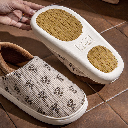月子鞋秋冬季新款孕婦産後保暖專用中老年人媽媽防滑包跟棉拖鞋女