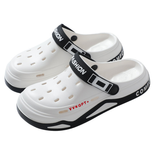 新款EVA厚底洞洞鞋男款夏季外穿踩屎感防滑軟底戶外沙灘拖鞋男 新款EVA厚底洞洞鞋男款夏季外穿踩屎感防滑軟底戶外沙灘拖鞋男