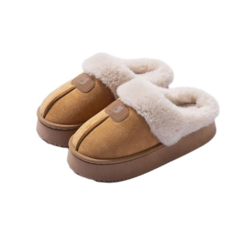 厚底毛毛拖鞋女2024新款加絨保暖桑坡村包頭星拖懶人一腳蹬棉拖鞋 厚底毛毛拖鞋女2024新款加絨保暖桑坡村包頭星拖懶人一腳蹬棉拖鞋