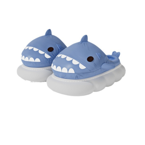 鯊魚棉拖鞋女冬天室內居家月子棉拖厚底輕便保暖情侶卡通毛絨拖鞋 鯊魚棉拖鞋女冬天室內居家月子棉拖厚底輕便保暖情侶卡通毛絨拖鞋