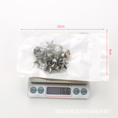 洞洞鞋鞋花配飾鞋釦星星爪釘裝飾釦金屬復古飾品可拆卸套裝