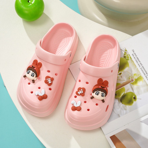 卡通洞洞鞋女款夏季外穿踩屎感厚底防滑2024新款沙灘包頭涼拖鞋夏 卡通洞洞鞋女款夏季外穿踩屎感厚底防滑2024新款沙灘包頭涼拖鞋夏