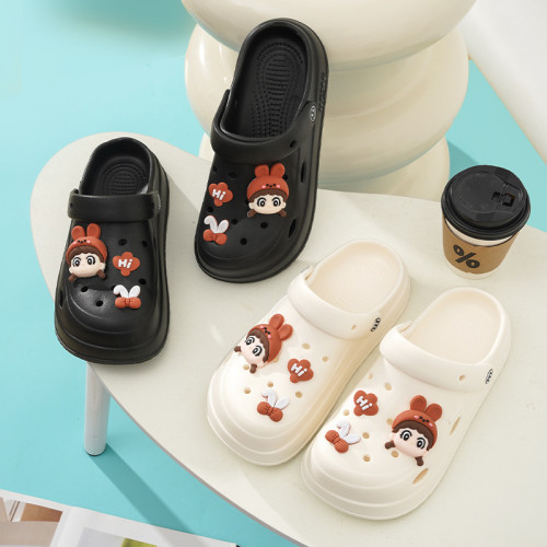 卡通洞洞鞋女款夏季外穿踩屎感厚底防滑2024新款沙灘包頭涼拖鞋夏 卡通洞洞鞋女款夏季外穿踩屎感厚底防滑2024新款沙灘包頭涼拖鞋夏