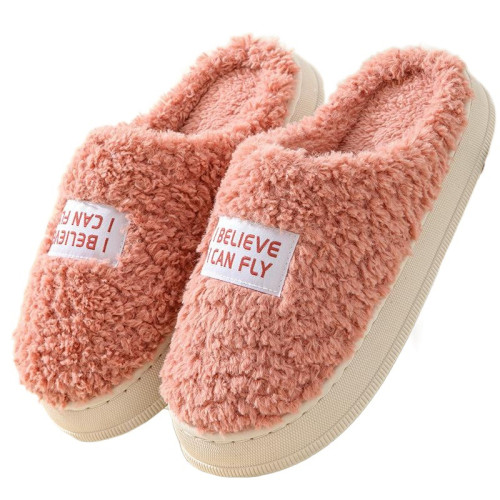 秋冬季厚底毛絨拖鞋家用女室內家居情侶簡約保暖舒適月子棉拖鞋男 秋冬季厚底毛絨拖鞋家用女室內家居情侶簡約保暖舒適月子棉拖鞋男