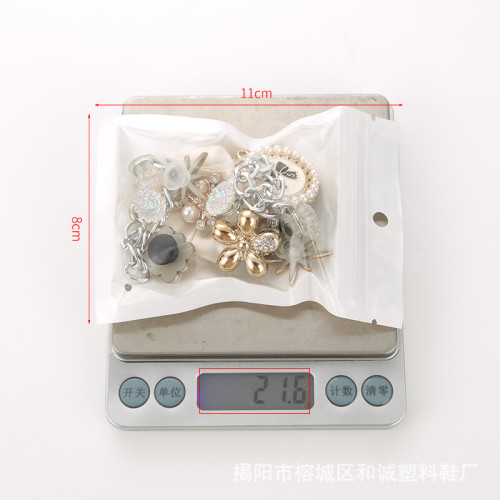 新款香水瓶蝴蝶花朵飾品配件洞洞鞋鞋花材料飾品配飾套裝