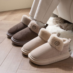 情侶棉拖鞋女冬季新款室內家居家保暖厚底加絨包跟棉鞋女冬天外穿