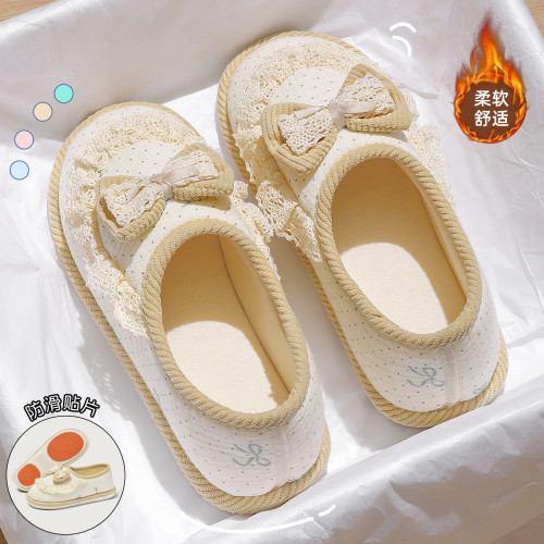 月子鞋女家居秋冬季居家室內情侶居家厚底防滑毛絨棉拖鞋女士 月子鞋女家居秋冬季居家室內情侶居家厚底防滑毛絨棉拖鞋女士