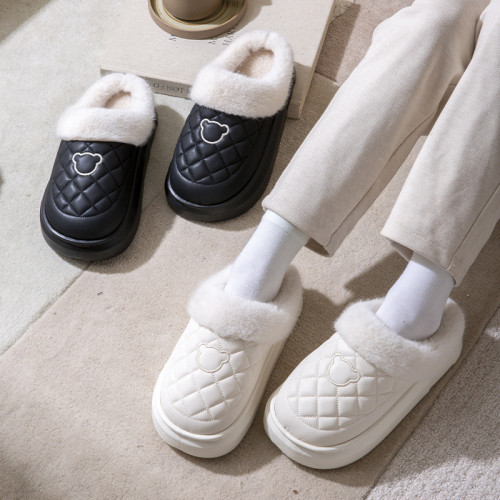 防水棉拖鞋女冬季2024新款室內家居防滑家用情侶保暖厚底棉拖男士 防水棉拖鞋女冬季2024新款室內家居防滑家用情侶保暖厚底棉拖男士
