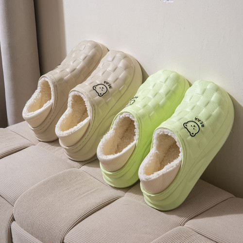 棉拖鞋女士冬季室內家居防水防滑2024新款可愛毛絨保暖包跟棉鞋男 棉拖鞋女士冬季室內家居防水防滑2024新款可愛毛絨保暖包跟棉鞋男