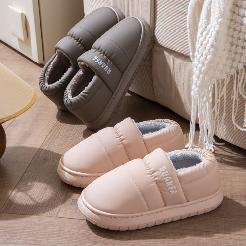 防水棉拖鞋女冬季新款外穿加絨厚底居家室內防滑保暖情侶棉鞋男士 防水棉拖鞋女冬季新款外穿加絨厚底居家室內防滑保暖情侶棉鞋男士