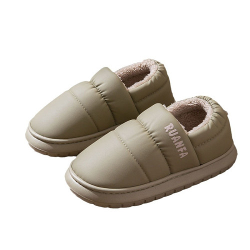 防水棉拖鞋女冬季新款外穿加絨厚底居家室內防滑保暖情侶棉鞋男士 防水棉拖鞋女冬季新款外穿加絨厚底居家室內防滑保暖情侶棉鞋男士