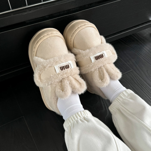 棉拖鞋女士冬季包跟保暖2024新款家居室內毛毛絨月子棉拖鞋女款冬