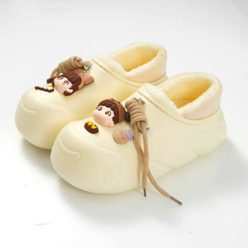 冬季軟底卡通防水棉拖鞋EVA加絨保暖881-5娃娃款加厚保暖 冬季軟底卡通防水棉拖鞋EVA加絨保暖881-5娃娃款加厚保暖