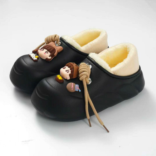 冬季軟底卡通防水棉拖鞋EVA加絨保暖881-5娃娃款加厚保暖 冬季軟底卡通防水棉拖鞋EVA加絨保暖881-5娃娃款加厚保暖