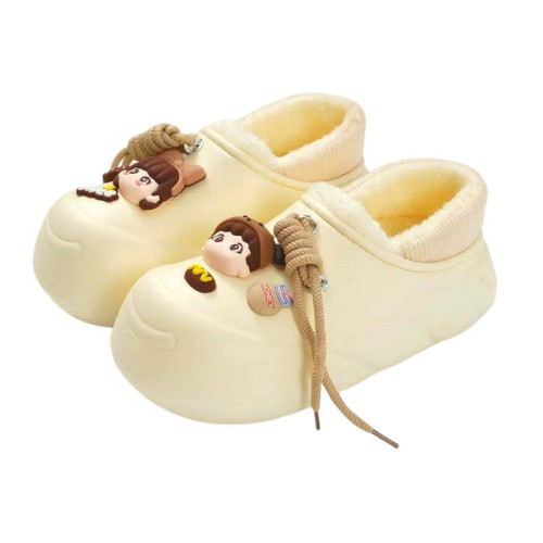 冬季軟底卡通防水棉拖鞋EVA加絨保暖881-5娃娃款加厚保暖 冬季軟底卡通防水棉拖鞋EVA加絨保暖881-5娃娃款加厚保暖