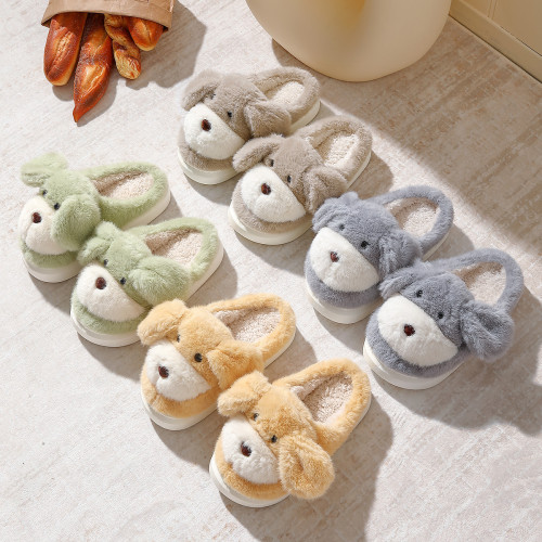 棉拖鞋秋冬季室內防滑可愛棉拖女毛毛拖鞋居家用保暖冬天保暖拖鞋