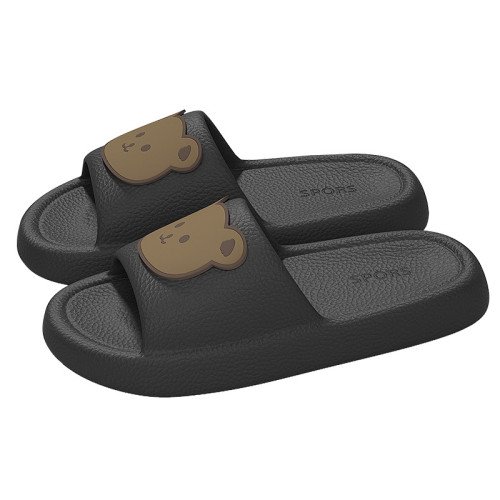 新款居家涼拖鞋家用防滑拖鞋女夏季情侶外穿可愛浴室簡約防滑拖鞋