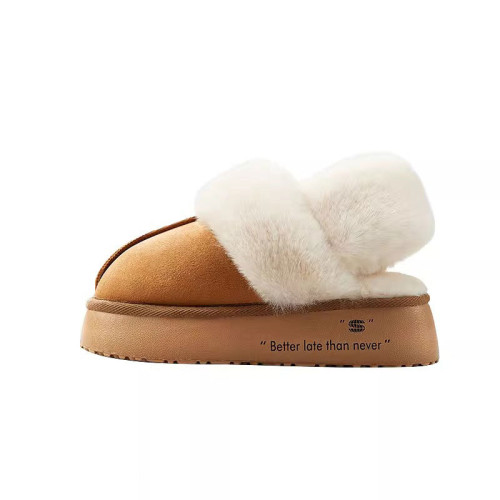 兩穿雪地靴女冬季厚底百搭外穿毛毛棉拖鞋居家居保暖新款棉鞋女生 兩穿雪地靴女冬季厚底百搭外穿毛毛棉拖鞋居家居保暖新款棉鞋女生