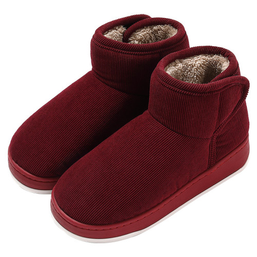 冬季中老年棉鞋女軟底老人棉拖加絨外穿防風保暖居家棉拖鞋男