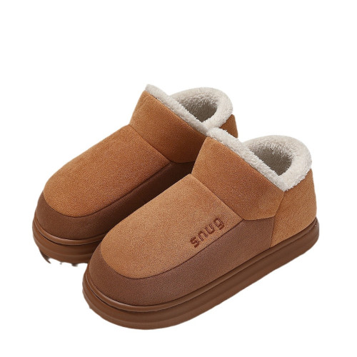 冬天保暖棉拖鞋女室內家居家用毛絨2024新款外穿防滑棉拖鞋男款冬