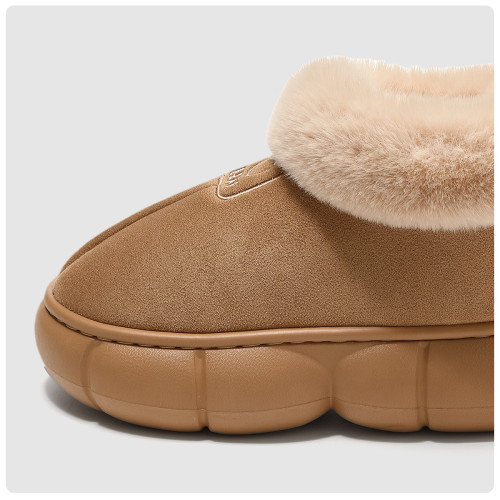 棉鞋女士冬天厚底保暖加絨防滑毛毛拖鞋男士家用踩屎感居家外出穿 棉鞋女士冬天厚底保暖加絨防滑毛毛拖鞋男士家用踩屎感居家外出穿