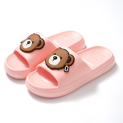 可愛卡通小熊男女拖鞋夏季新款室內洗澡防滑厚底情侶EVA涼拖鞋 可愛卡通小熊男女拖鞋夏季新款室內洗澡防滑厚底情侶EVA涼拖鞋