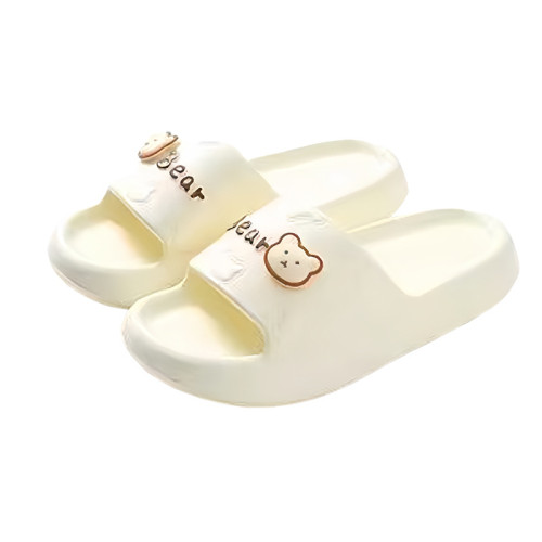 情侶涼拖鞋女款夏季可愛小熊室內家居洗澡浴室外穿EVA防滑拖鞋 情侶涼拖鞋女款夏季可愛小熊室內家居洗澡浴室外穿EVA防滑拖鞋