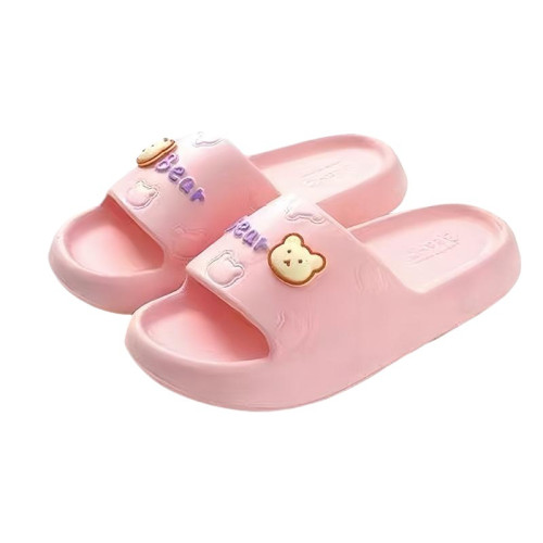 情侶涼拖鞋女款夏季可愛小熊室內家居洗澡浴室外穿EVA防滑拖鞋 情侶涼拖鞋女款夏季可愛小熊室內家居洗澡浴室外穿EVA防滑拖鞋