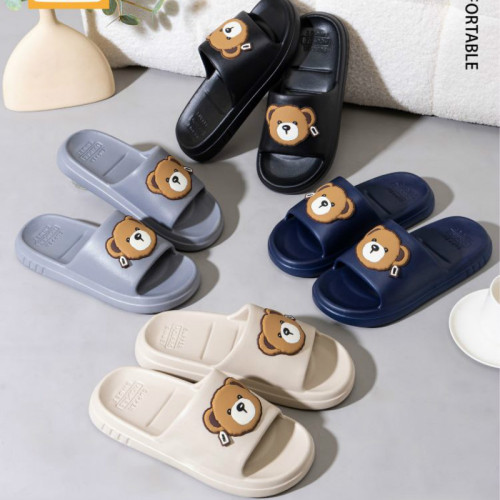 情侶卡通男女拖鞋夏季新款室內洗澡防滑厚底學生EVA涼拖鞋EVA材質