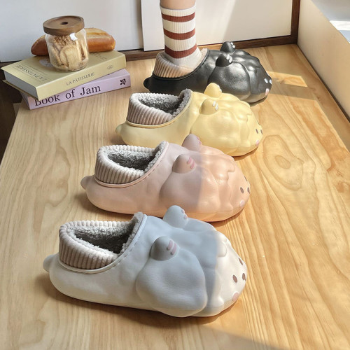 中大女童棉拖鞋2024新款冬季外穿防水可愛兩穿居家保暖包跟棉鞋女 中大女童棉拖鞋2024新款冬季外穿防水可愛兩穿居家保暖包跟棉鞋女