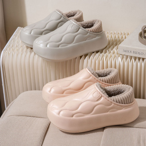 防水棉拖鞋女2024秋冬季外穿防滑厚底加絨辦公室包跟保暖拖鞋男款 防水棉拖鞋女2024秋冬季外穿防滑厚底加絨辦公室包跟保暖拖鞋男款