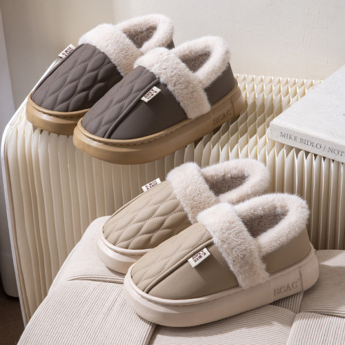 新款棉拖鞋女冬季包跟加絨加厚情侶家居防水防滑保暖棉鞋男士外穿 新款棉拖鞋女冬季包跟加絨加厚情侶家居防水防滑保暖棉鞋男士外穿