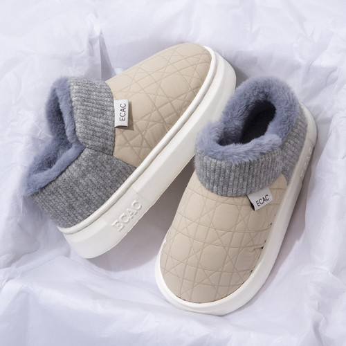 踩屎感棉拖鞋女冬季包跟外穿2024新款加絨厚底保暖情侶高幫棉鞋男 踩屎感棉拖鞋女冬季包跟外穿2024新款加絨厚底保暖情侶高幫棉鞋男