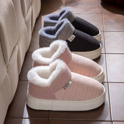 踩屎感棉拖鞋女冬季包跟外穿2024新款加絨厚底保暖情侶高幫棉鞋男 踩屎感棉拖鞋女冬季包跟外穿2024新款加絨厚底保暖情侶高幫棉鞋男