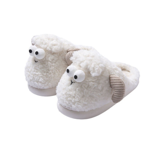 可愛綿羊棉拖鞋女士秋冬季2024新款家居室內加絨加厚卡通情侶拖鞋 可愛綿羊棉拖鞋女士秋冬季2024新款家居室內加絨加厚卡通情侶拖鞋