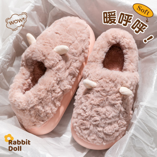 毛毛拖鞋女外穿2025新款秋冬季室內家居加絨保暖月子鞋防滑棉拖鞋 毛毛拖鞋女外穿2025新款秋冬季室內家居加絨保暖月子鞋防滑棉拖鞋